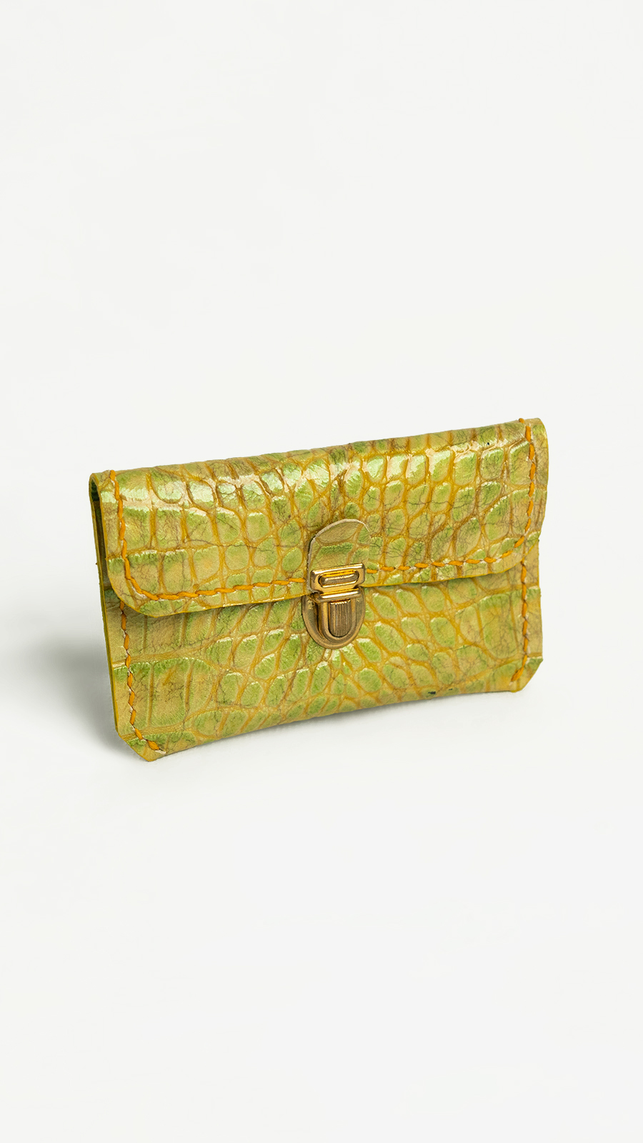 Wallet Yellow Print