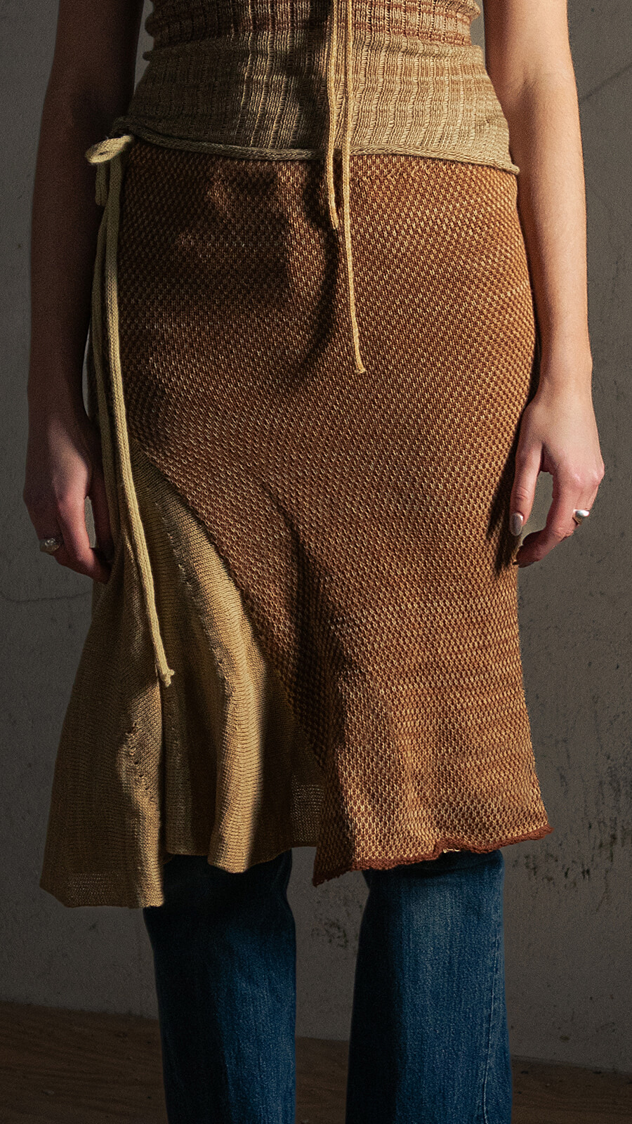 Brown Long Skirt